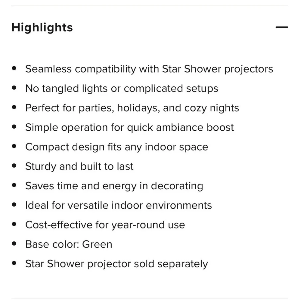 Star Shower‎ Ultra 9 Indoor Base Stand Green Projector Stand Adjustable Set of 4